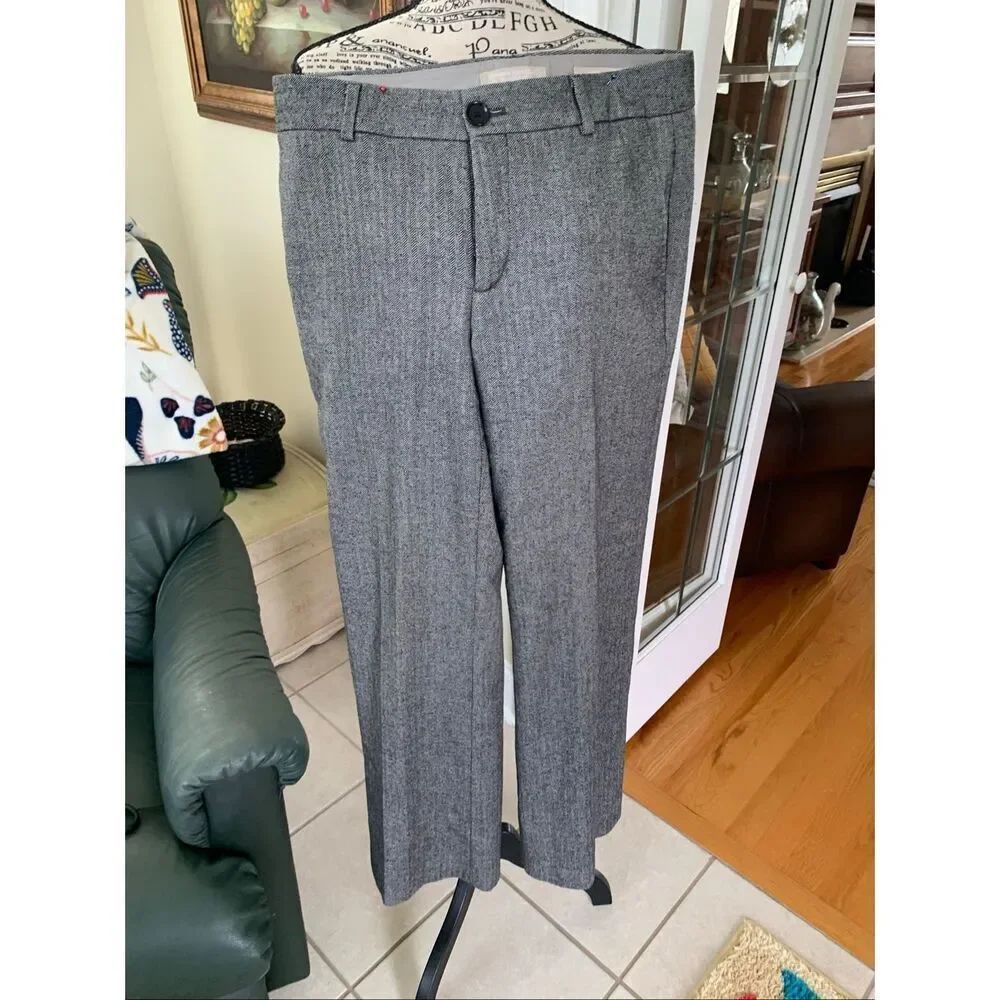 Banana Republic Heather Grey Wool Blend Pants